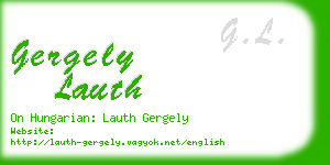 gergely lauth business card